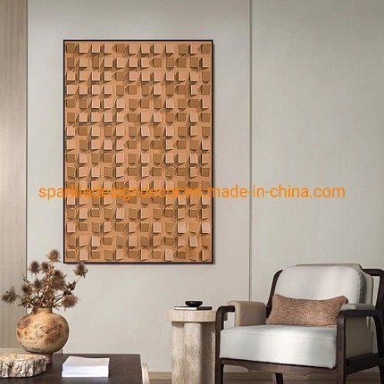 3D Solid Painted Wood Sound of Wool Wall Panels Wooden Wall Art for Sale