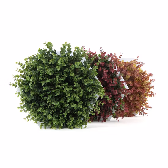 Uland Verschiedene Stile, sechseckig, für Zuhause, dekorativ, künstlicher Pflanzenrahmen, 3D-Wandkunst, grüne Wand