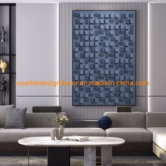 3D-Wandpaneele aus massivem, bemaltem Holz mit Klang aus Wolle, Holzwandkunst zum Verkauf